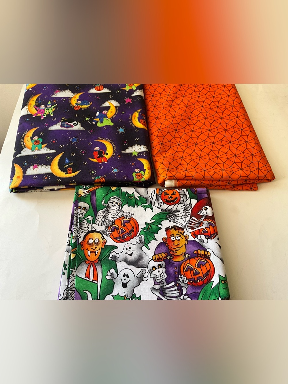 Halloween Quilting Sewing Crafts Material Hoffman Moda Fabrics #10665 Ghost